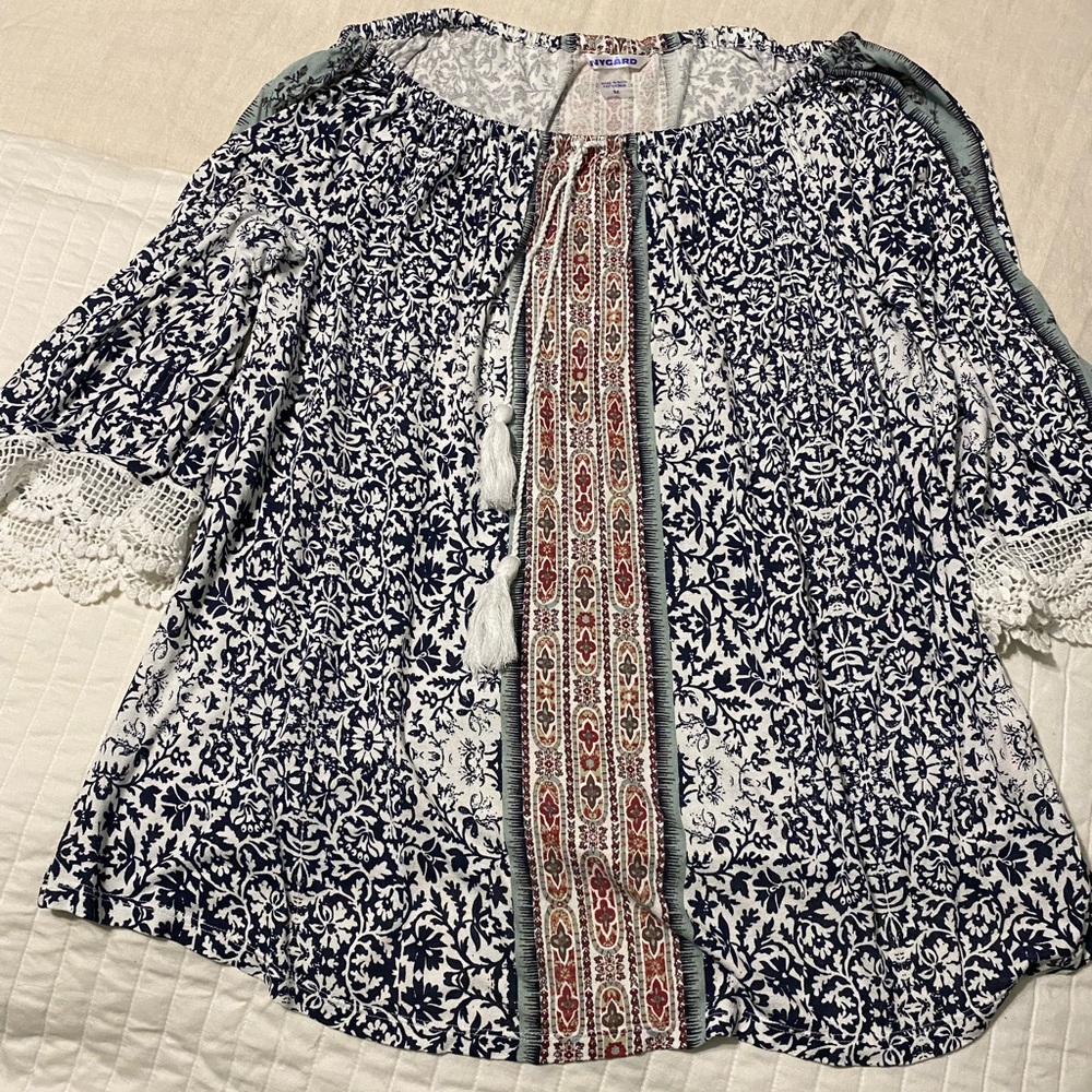 Off the shoulder Boho style mini dress